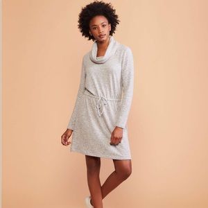 NWT Lou & Grey Striped Cowl Drawstring Dress